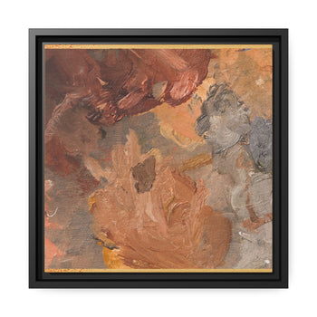 Earth Tones Abstract - Square, Thick Frame
